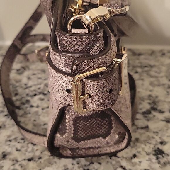 Henri Bendel Carlyle Micro Satchel Bag Snakeskin Print - Picture 9 of 17
